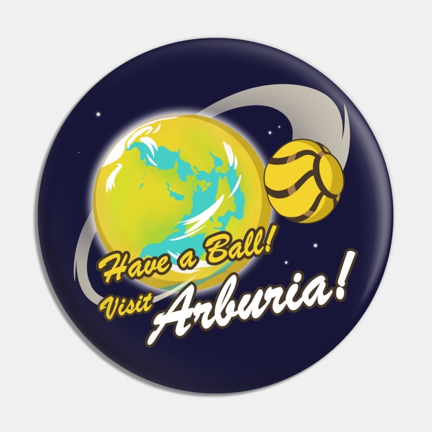 Ball Alien Planet Vacation Pin by Obsessor