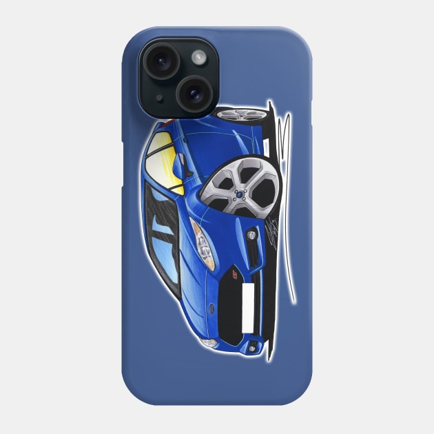 Ford Fiesta ST (Mk7) Caricature Car Art Phone Case by y30man5