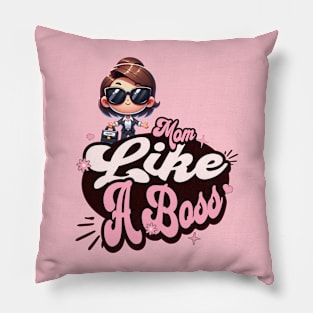 Boss Mom: Stylish & Empowering Mother Design Pillow