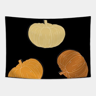 Pattern : Minimalist Fall Pumpkins Tapestry