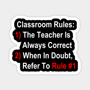 Classroom Rules Magnet