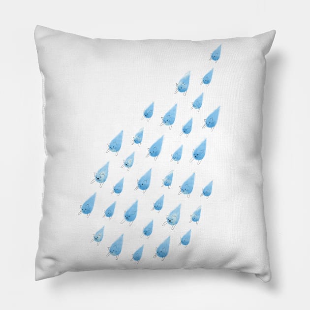 Raining Cats and Dogs Pillow by Made With Awesome