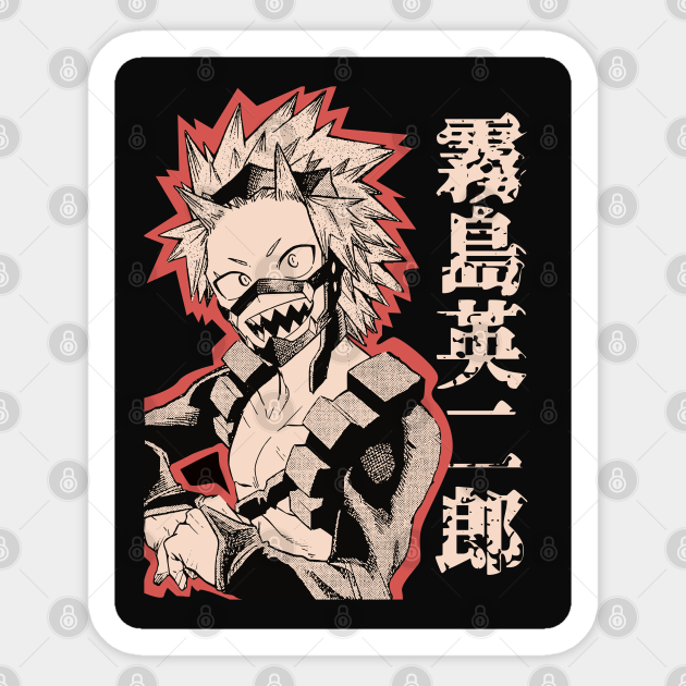 Kirishima Eijiro My Hero Academia Anime My Hero Academia Sticker Teepublic
