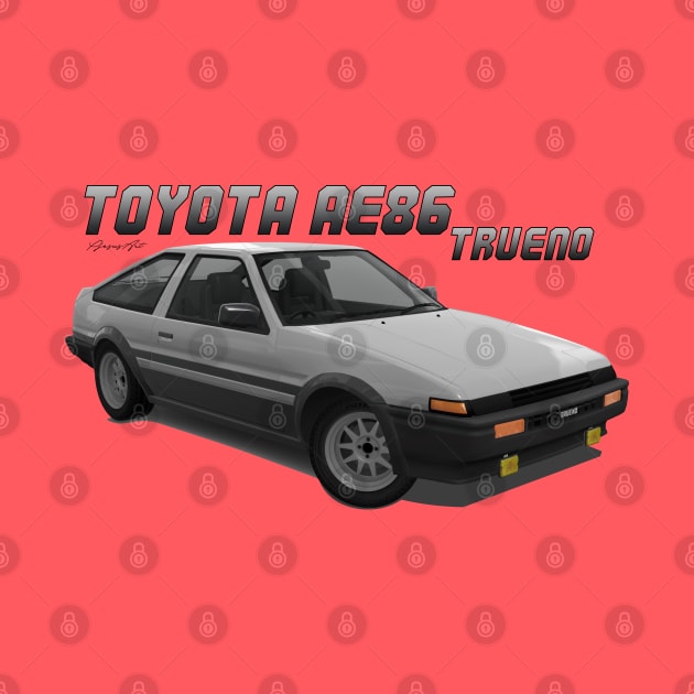 Toyota AE86 Sprinter Trueno Silver by PjesusArt