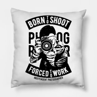 Born To Shoot Pillow