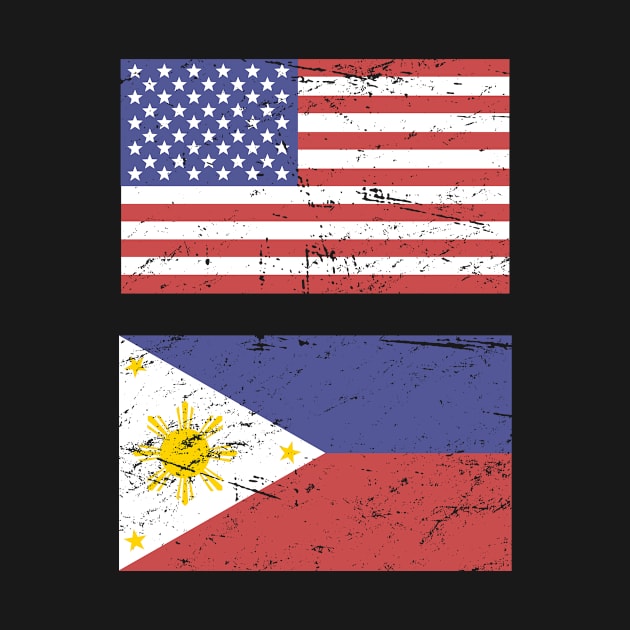 United States Flag & Philippines Flag by Wizardmode