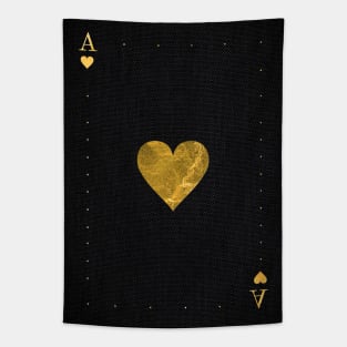 Ace of Hearts - Golden cards Tapestry