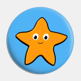 Cute starfish Drawing Pin