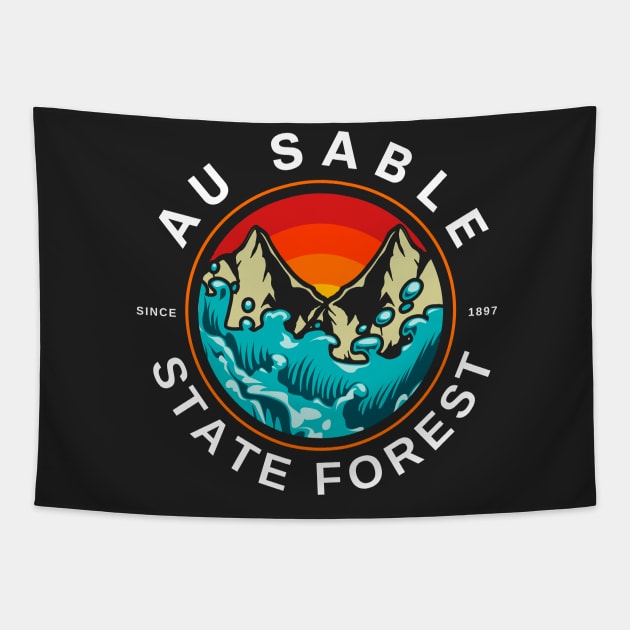 Au Sable State Forest Michigan Tapestry by Uniman