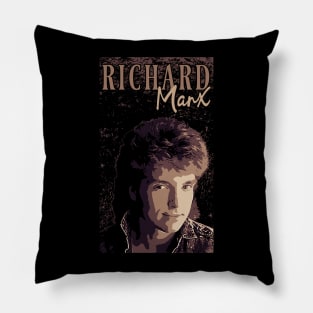 Richard Marx // 80s// Brown vintage Pillow