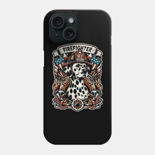 Firefighter Dalmatian - Textured Phone Case