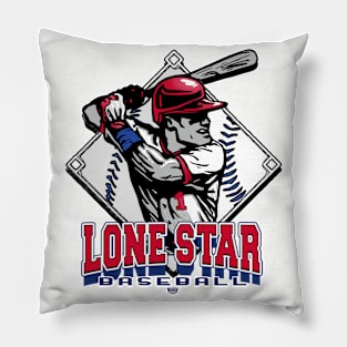 Lone Star Forever Diamond Baseball Pillow