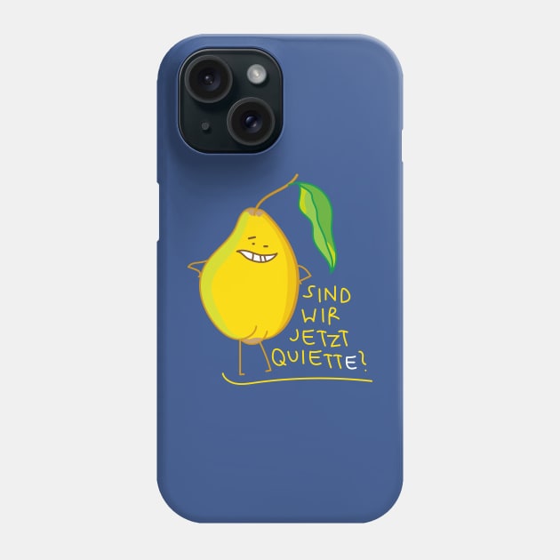 Funny quince with pun Phone Case by spontania