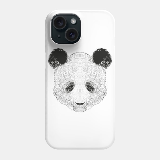 Panda Drawing Phone Case by Digster