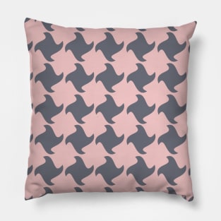 Retro Pink and Grey Pillow
