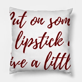 Red Lipstick Pillow