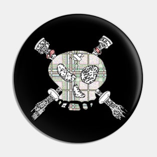 Skull & Cross-Drones Faded Pin