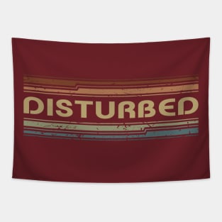 Disturbed Retro Lines Tapestry