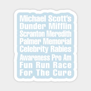 Dunder Mifflin's Fun Race for the Cure Magnet