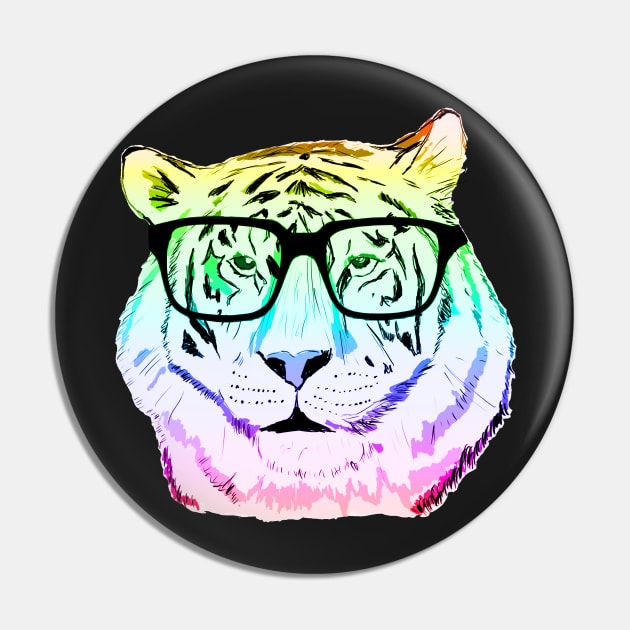 Rainbow Tiger Pin by TheGreatDawn