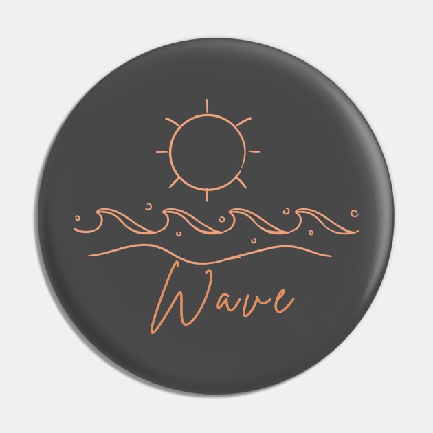 Wave Pin by Minimalistee