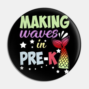 Mermaid Making Waves In Pre-K Back To School Pin