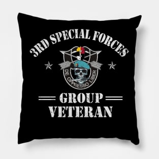 Proud US Army 3rd Special Forces Group Veteran De Oppresso Liber SFG - Gift for Veterans Day 4th of July or Patriotic Memorial Day Pillow