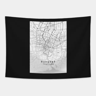 Bangkok Thailand City Map Tapestry