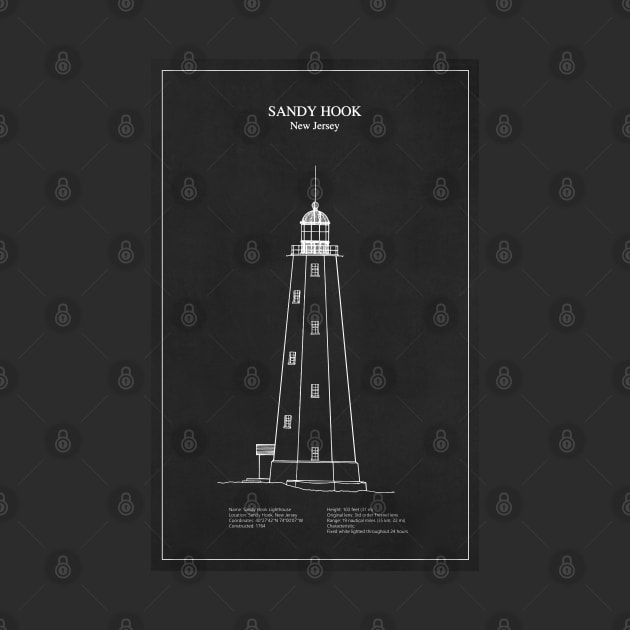 Sandy Hook Lighthouse - New Jersey - PD by SPJE Illustration Photography