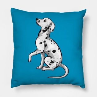 Cute Dalmatian Puppy Pillow