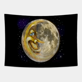 Man in Za Moon Tapestry