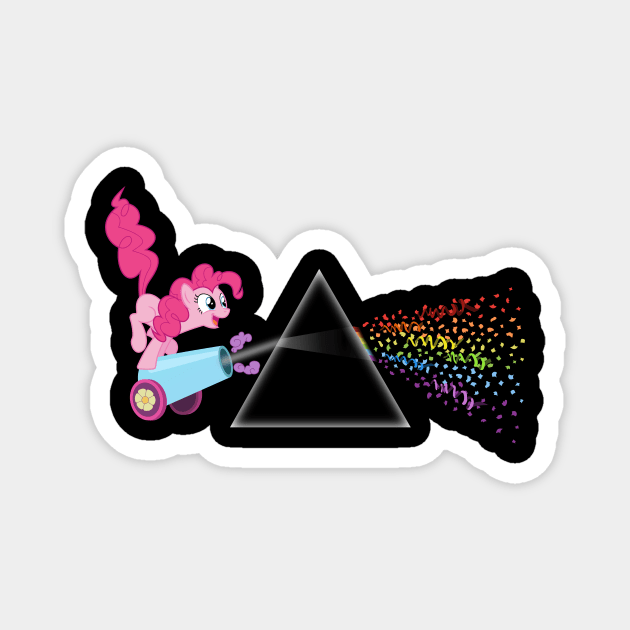 Pinkie pie Dark Side of the Moon Magnet by Rutger_J