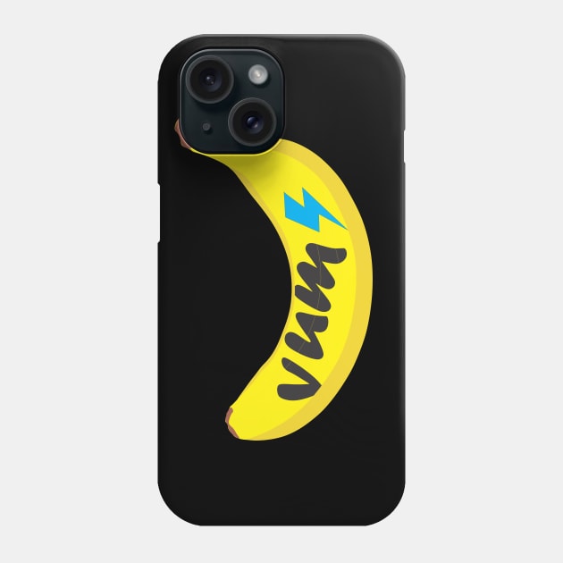 yummy banana lightning bolt Phone Case by Aestcoart