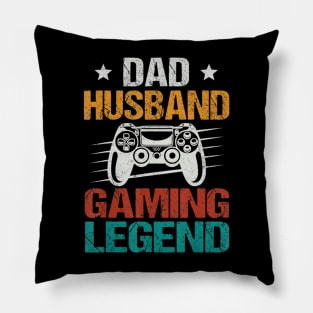 Gaming Gift Dad Father's Day Funny Gamer Video Games Pillow