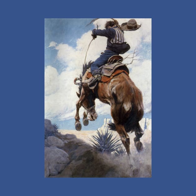 Bucking by NC Wyeth by MasterpieceCafe