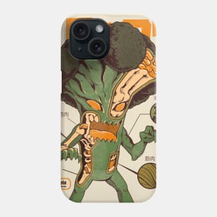 Broccozilla X-ray - Cream Phone Case