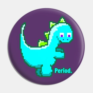 Blue Dinosaur Period Pin