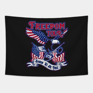 Patriotic Eagle American 4th Of July 1776 Freedom Born Free Tapestry