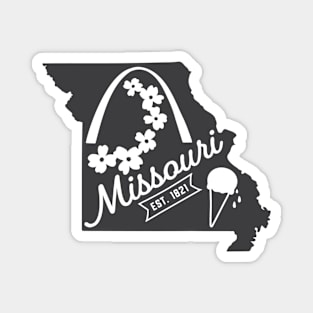 State of Missouri Graphic Tee Magnet