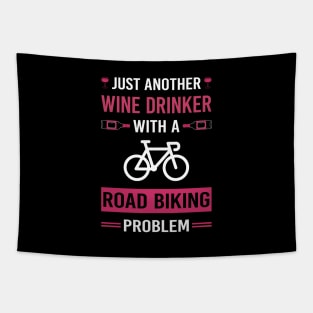 Wine Drinker Road Biking Tapestry