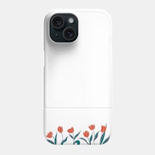 Stylized tulip flowers Phone Case