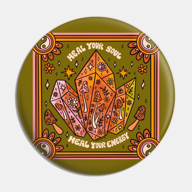 Heal Your Soul Pin by Doodle by Meg