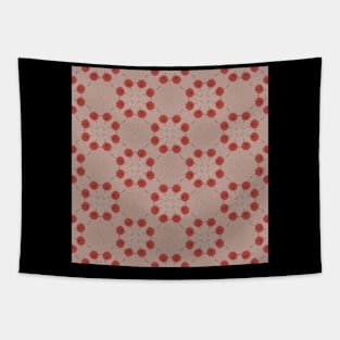 Red circle design pattern Tapestry