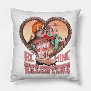 Be Mine Valentine - Western Boots Pillow