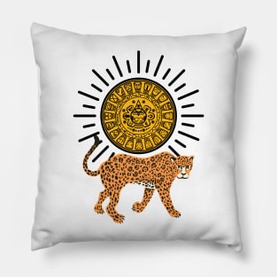 Rising Aztec Sun Pillow