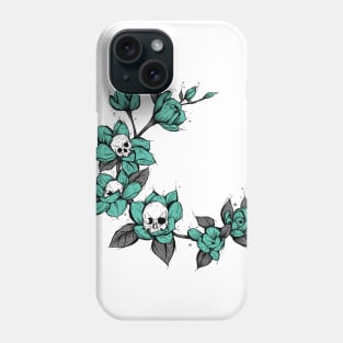 Flower skulls Phone Case