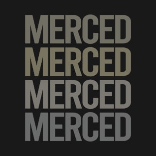 Gray Text Art Merced T-Shirt