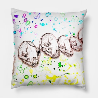 Drip Skulls Pillow