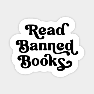 Read Banned Books Retro Lettering Magnet