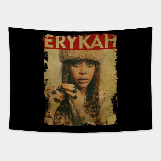 TEXTURE ART- Erykah Badu Tapestry by ZiziVintage